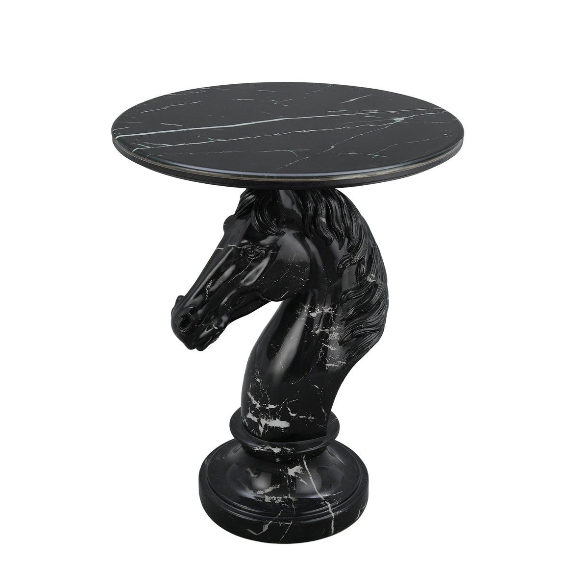 Horse Head Accent Table Animal Statue