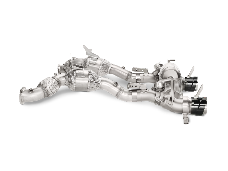 Akrapovic 16-17 Ferrari 488 GTB/488 Spyder Link Pipe Set w/ Cat (SS) L-FE/SS/1