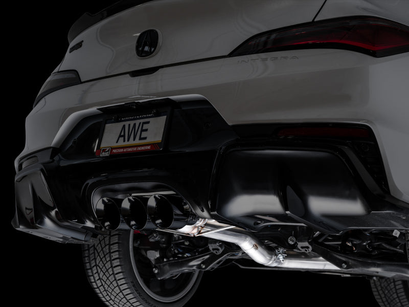 AWE Tuning 2024 Acura Integra Type S DE5 FWD Track Edition Exhaust w/ Triple Diamond Black Tips 3020-53335