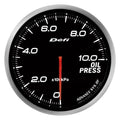 DEFI Advance BF White 60mm Oil Pressure Gauge (Metric)