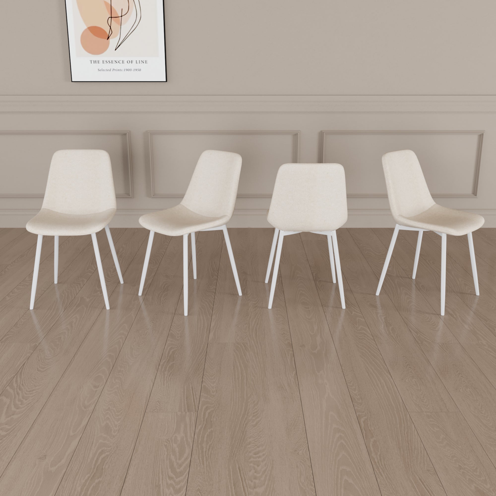 Set of 4 Modern Kitchen Dining Chairs