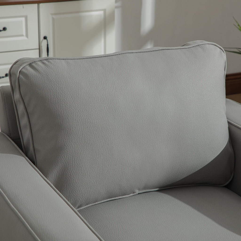 33.6" Upholstered 360° Swivel Armchair with Hidden Storage