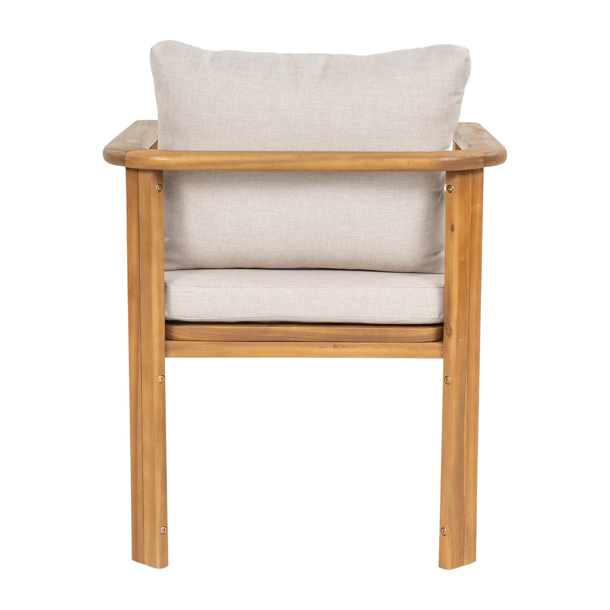 Kaja Outdoor Acacia Wood Dining Chair, Teak Finish
