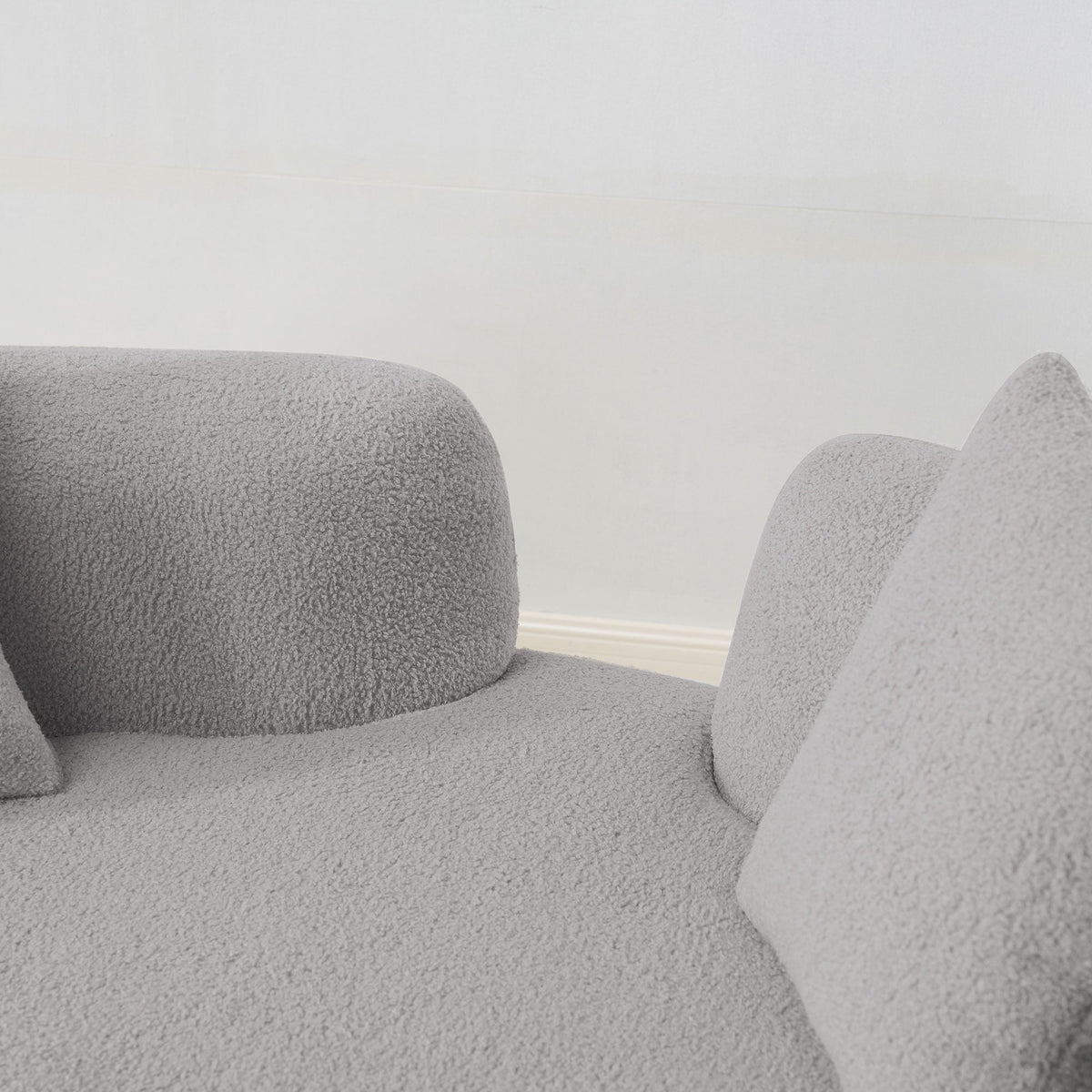 66.93 Inch Curved Loveseat