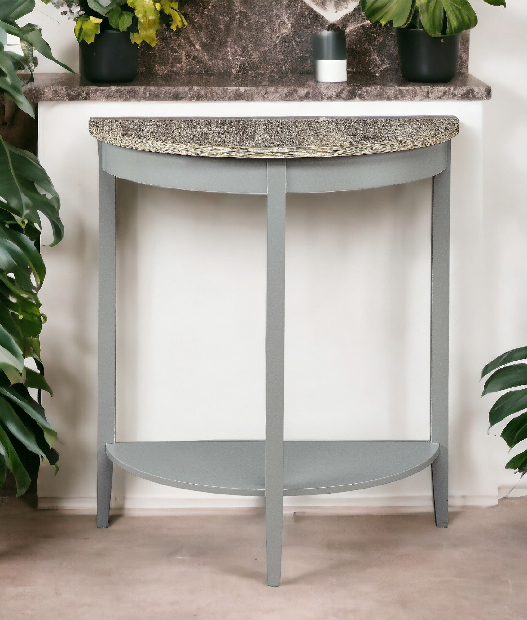 Justino Half-Moon Console Table
