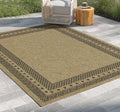 Earth GC_NTL1006 Jute/Black Area Rug
