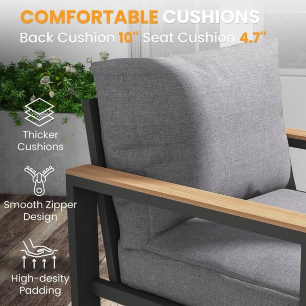 All-Weather 5-Piece Ultra Aluminum Patio Furniture Set