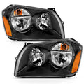 ANZO 2005-2007 Dodge Magnum Crystal Headlight  Black Amber 111425