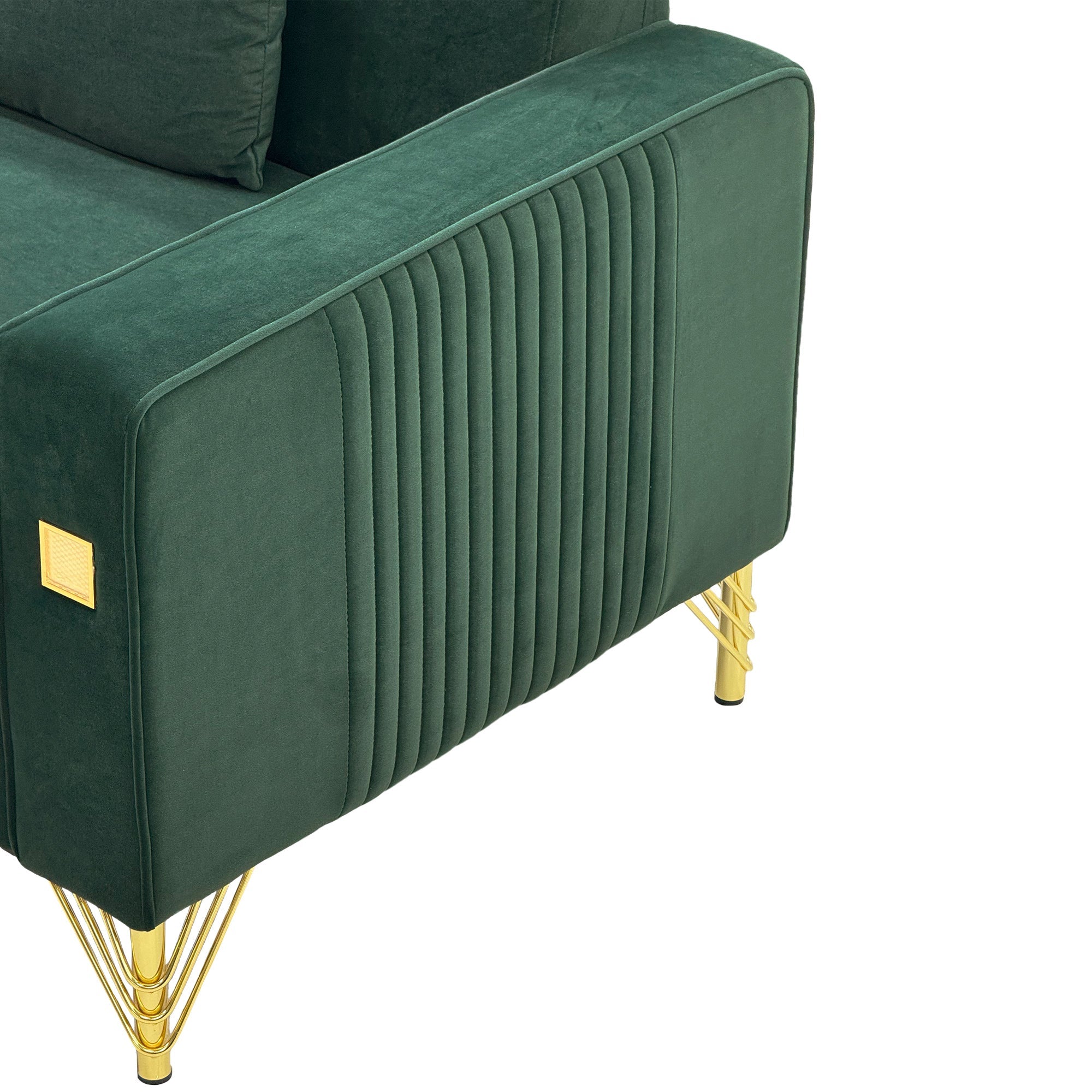 FX-P18-RG2 Luxury Emerald Sofa