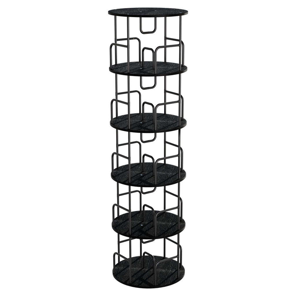 Rotating Bookshelf Tower - 5 Tier