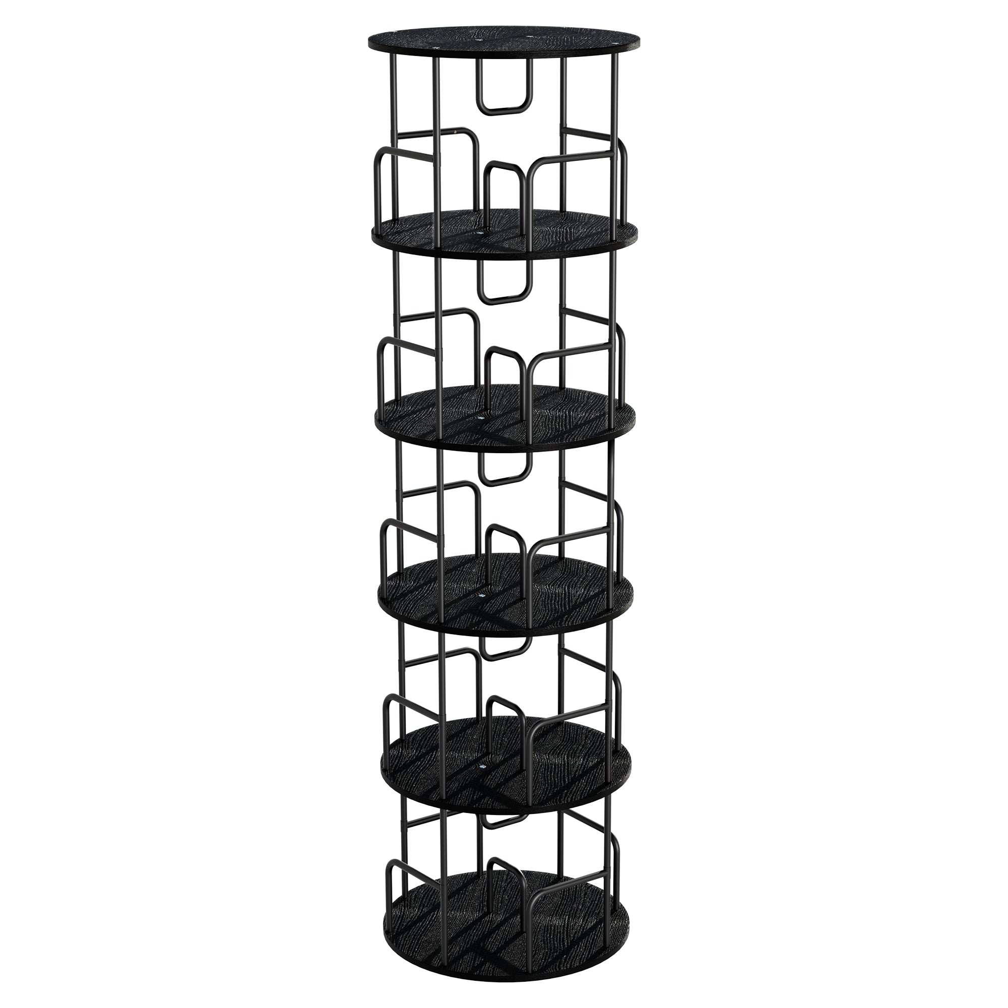 Rotating Bookshelf Tower - 5 Tier
