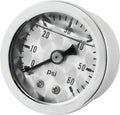 Bikers Choice Metallic Face Oil Pressure Gauge 0-60 Psi 1/8 NPT 210076
