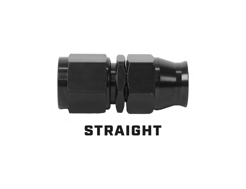 Aeromotive PTFE Hose End - AN-10 - Straight - Black Anodized 15356