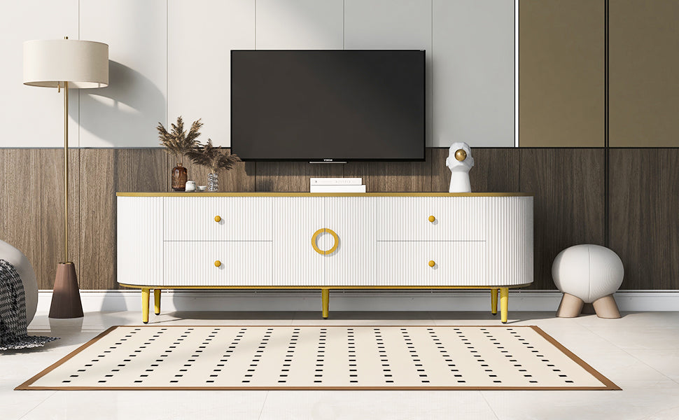 Vibe Haus Modern TV Stand for TVs Up to 80 Inches