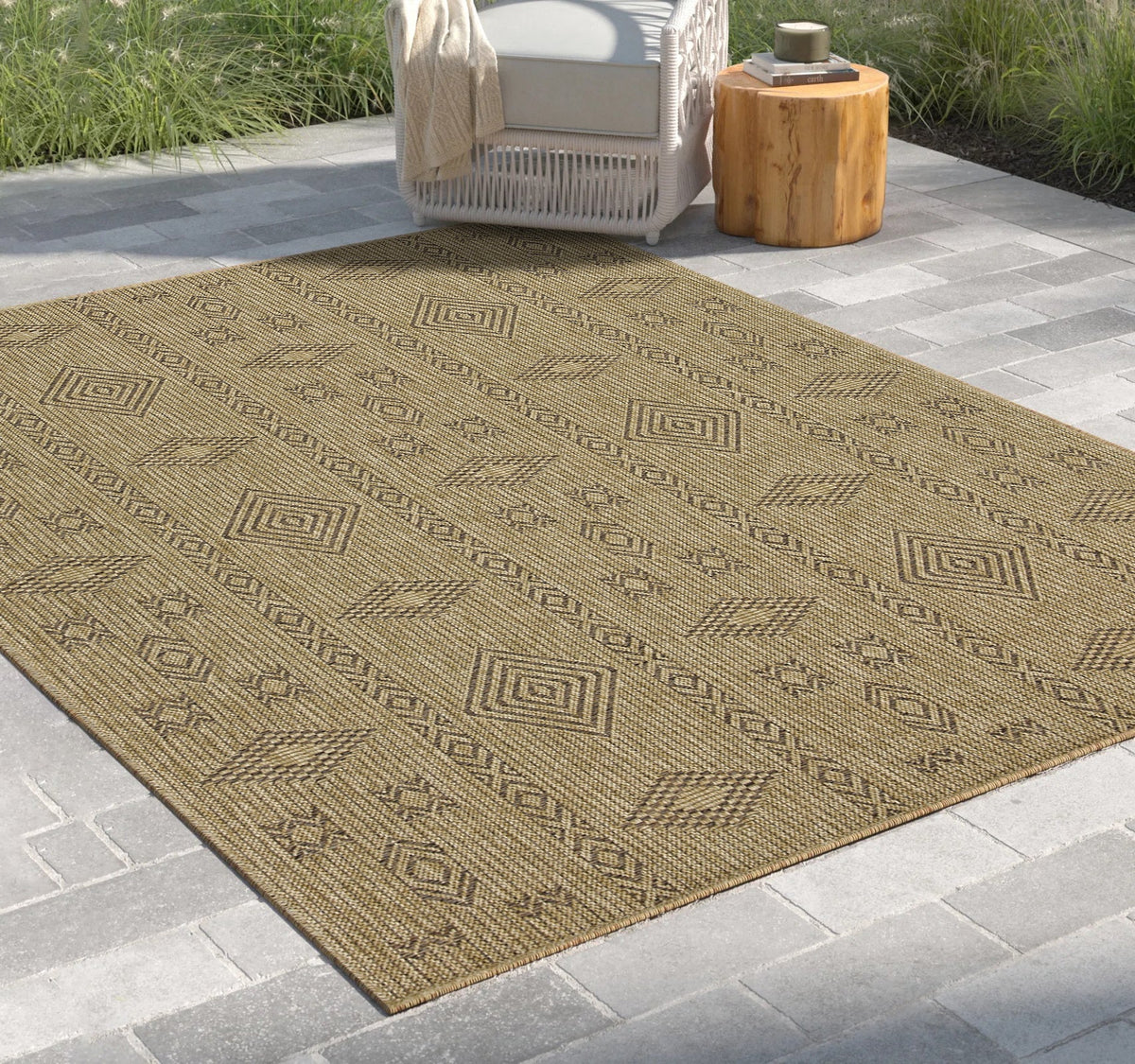 Earth GC_NTL1002 Jute/Mocha Area Rug