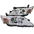 ANZO 2010-2011 Toyota Camry Projector Headlights w/ Halo Chrome (CCFL) 121441