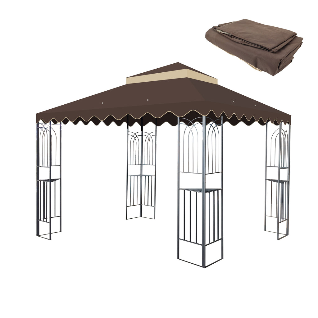 10x10 Ft Outdoor Patio Gazebo Replacement Canopy