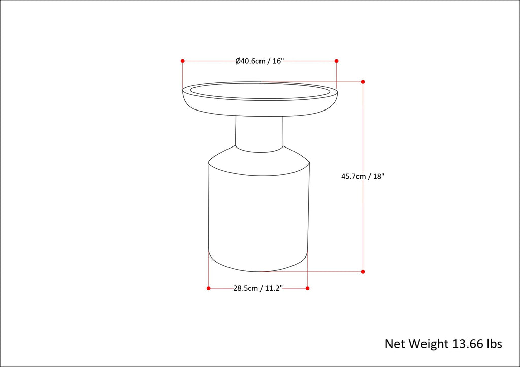 Haynes Solid Mango Accent Table