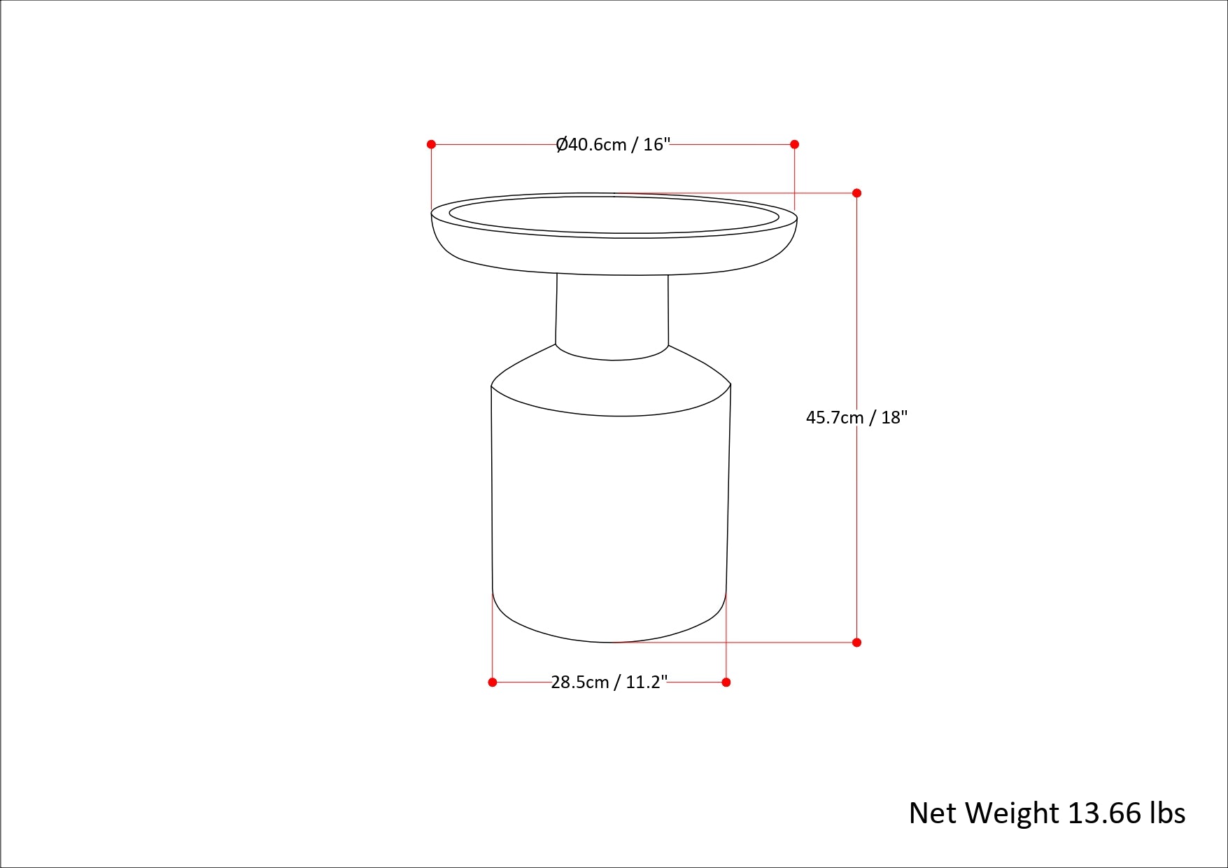 Haynes Solid Mango Accent Table