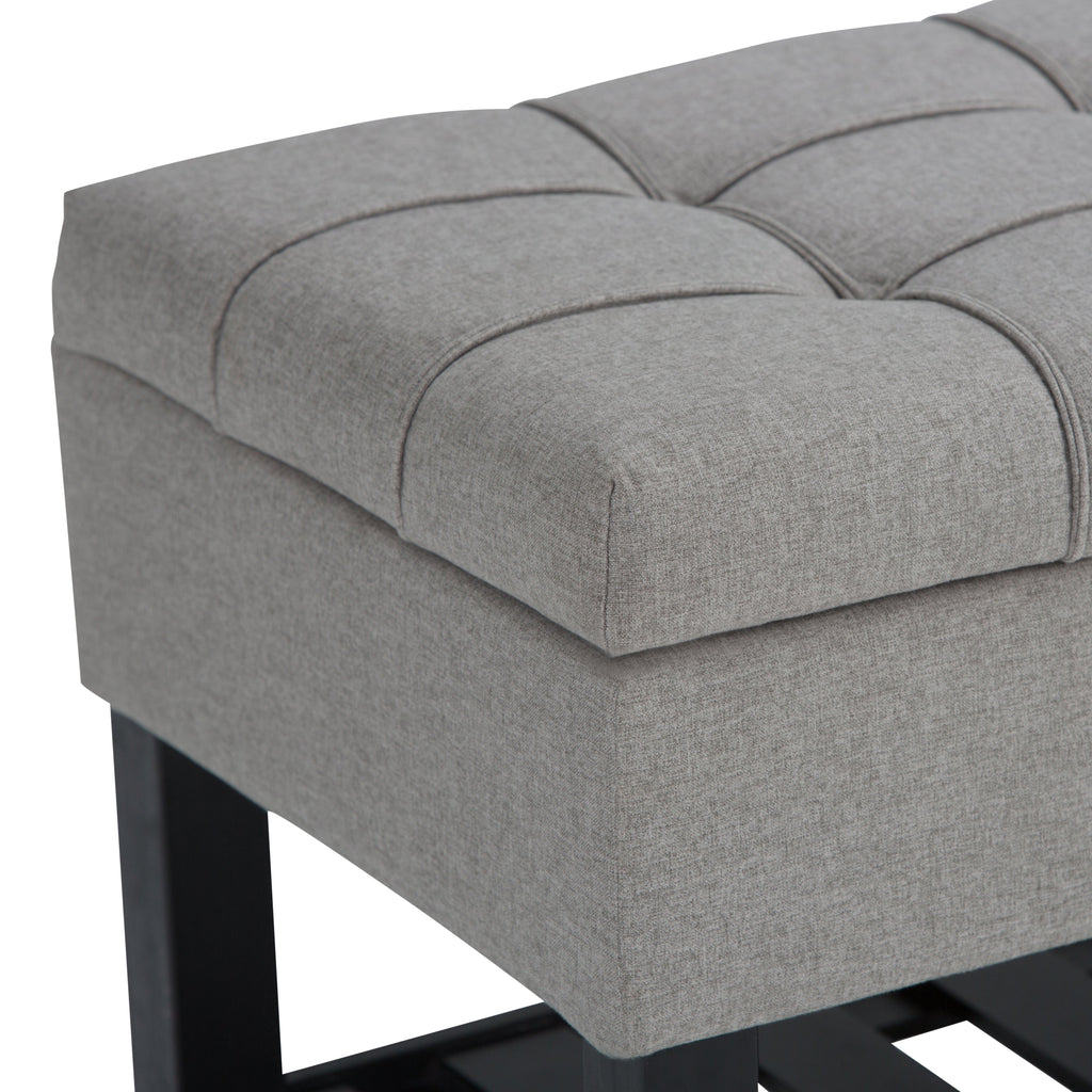 Saxon Storage Ottoman Bench - Dove