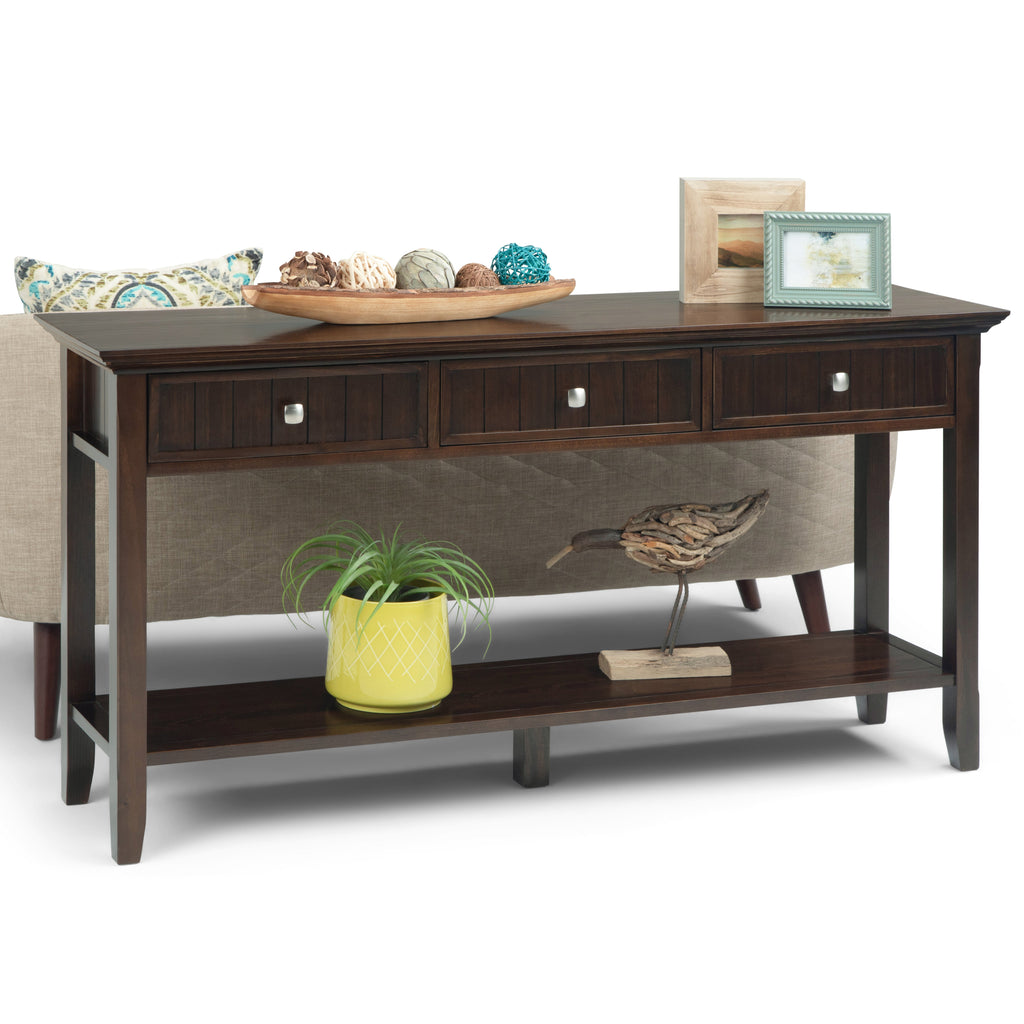 Acadian 60 Inch Wide Solid Wood Console Sofa Table