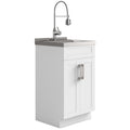 Hennessy Deluxe 20" Laundry Cabinet with Faucet and Stainless Steel Sink
