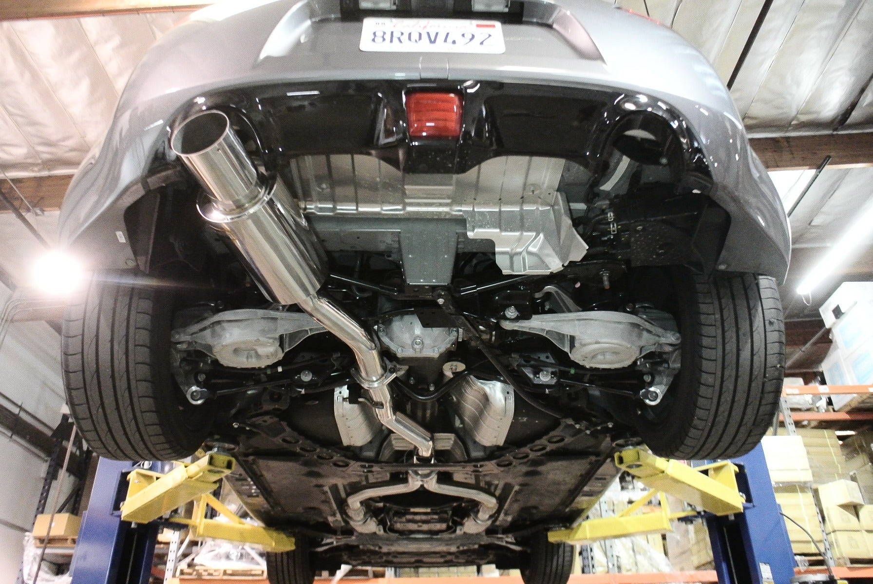 Megan Racing Single Exit Exhaust for 2009-2021 Nissan 370z – SUS-304 Stainless Steel, CNC Flanges, 2.5" Tubing, 4.5" Tip, 1-Year Warranty