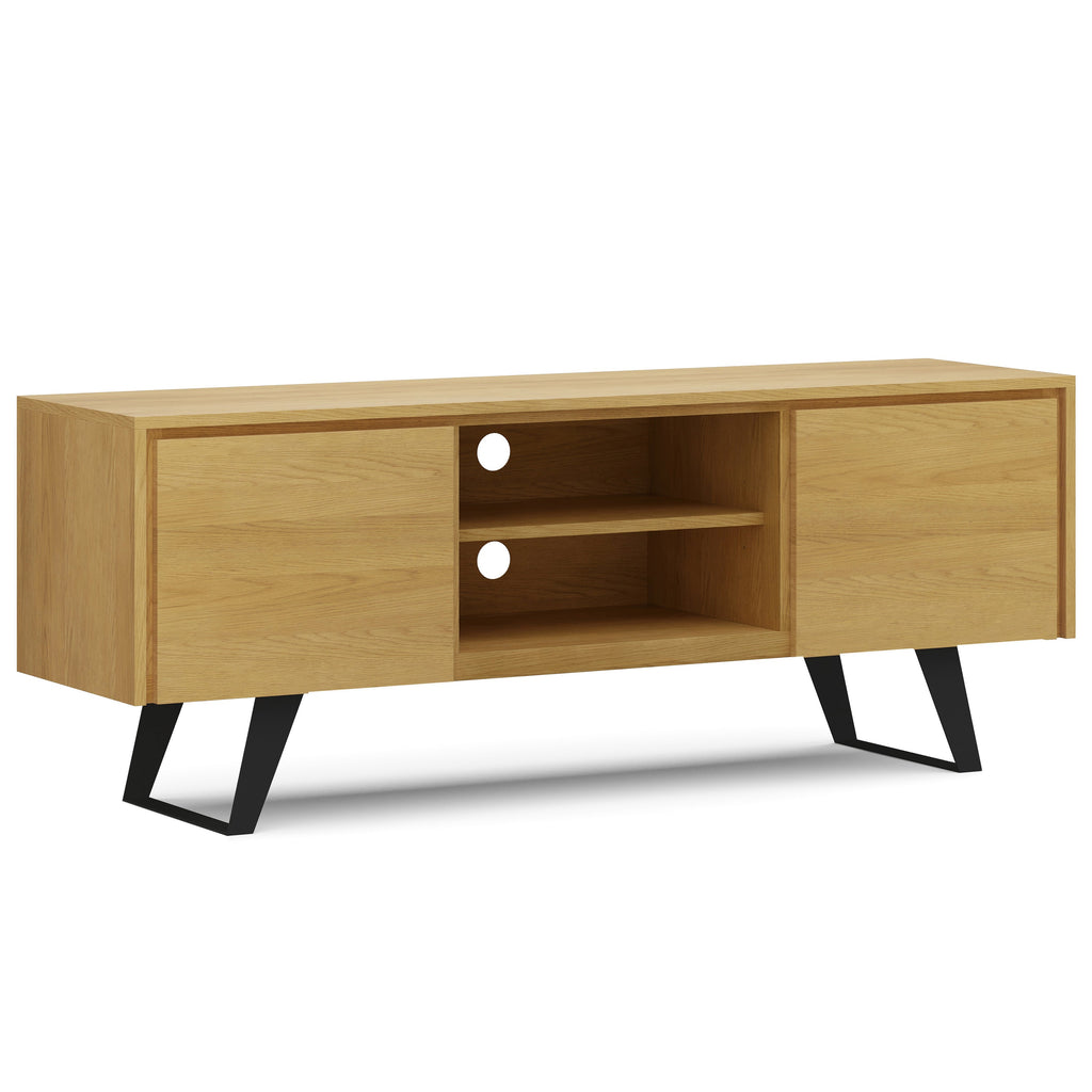 Lowry 63 Inch Wide Solid Wood TV Stand