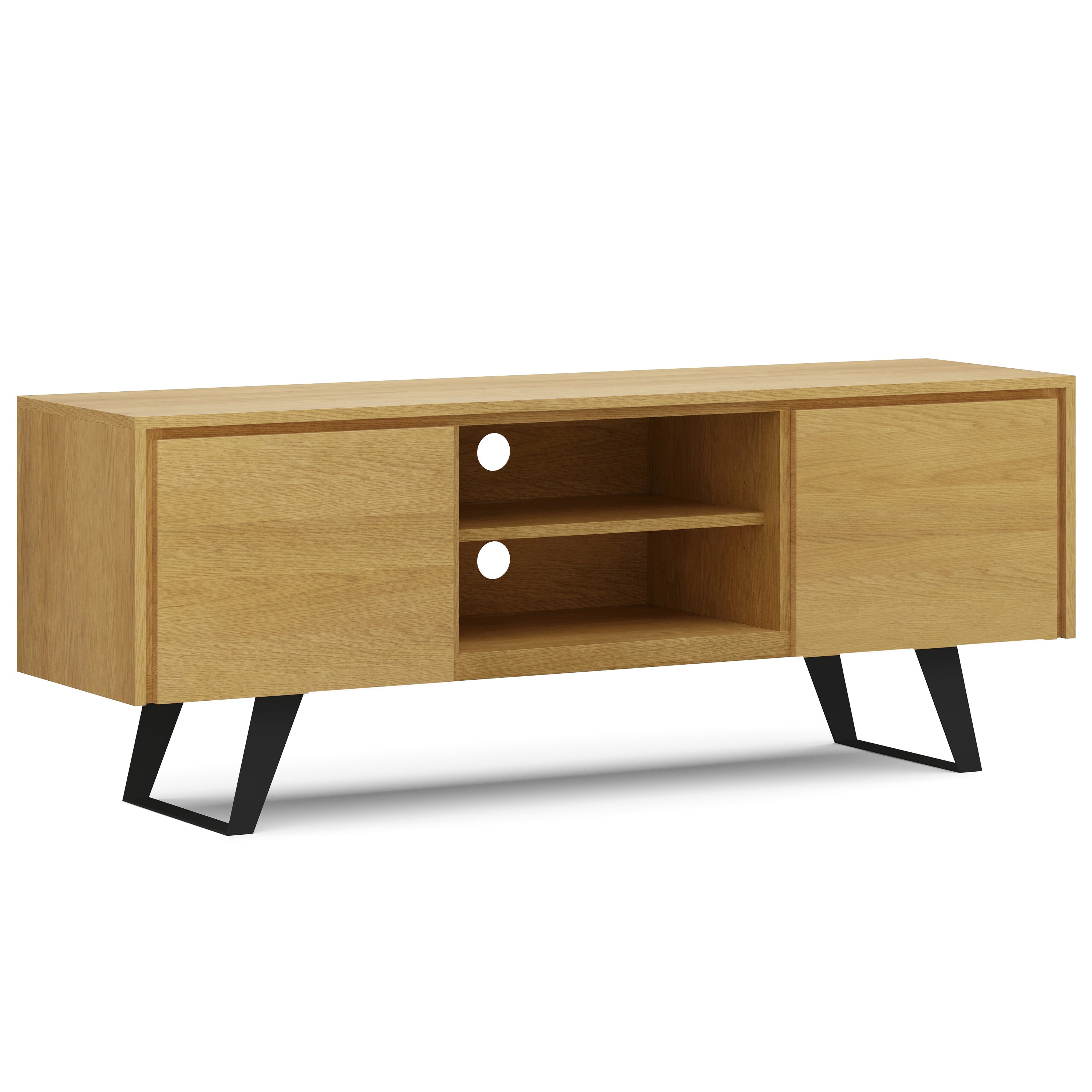 Lowry 63 Inch Wide Solid Wood TV Stand