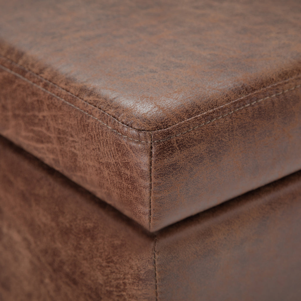 Avalon 48 Inch Wide Storage Ottoman Bench