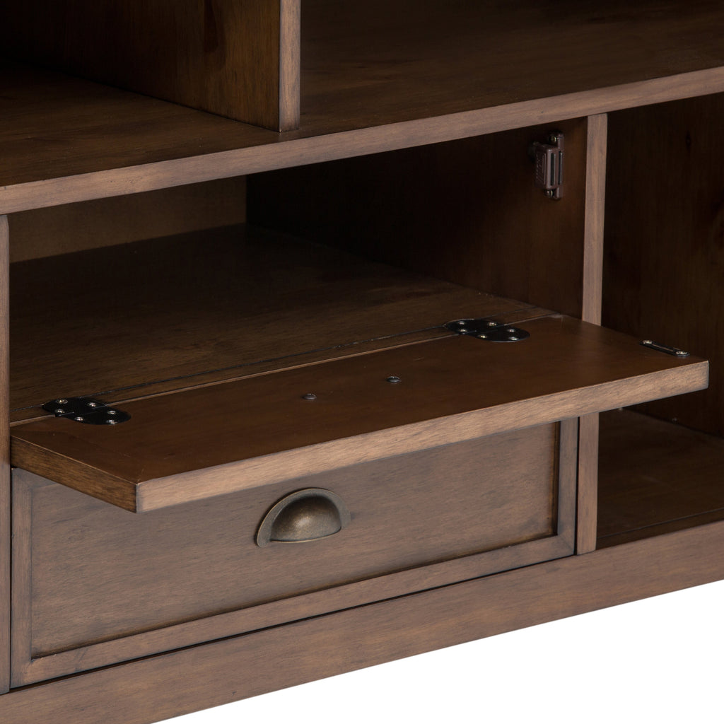 Redmond 72 Inch Wide Solid Wood TV Stand in Rustic
