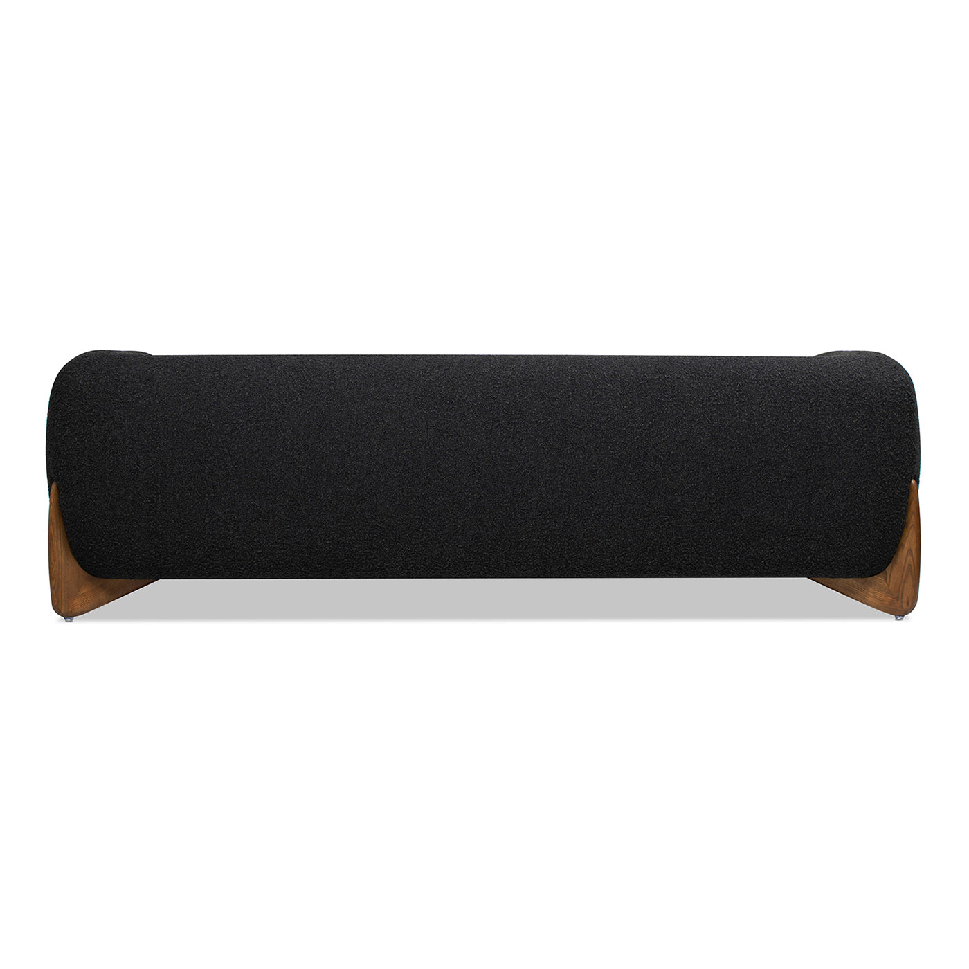 Alpine 90.5" Sherpa Sofa, Ebony