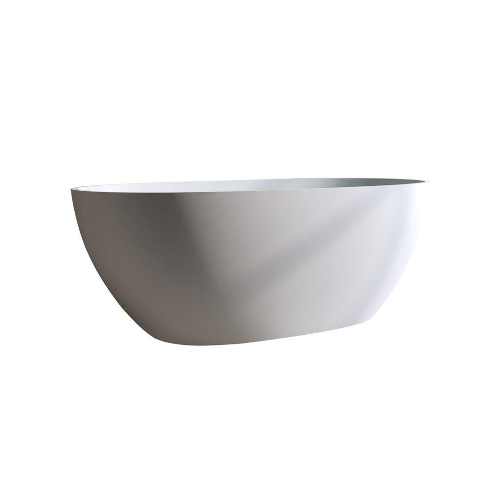 Solid Surface Matte Tub - 70.8" Freestanding Bathtub