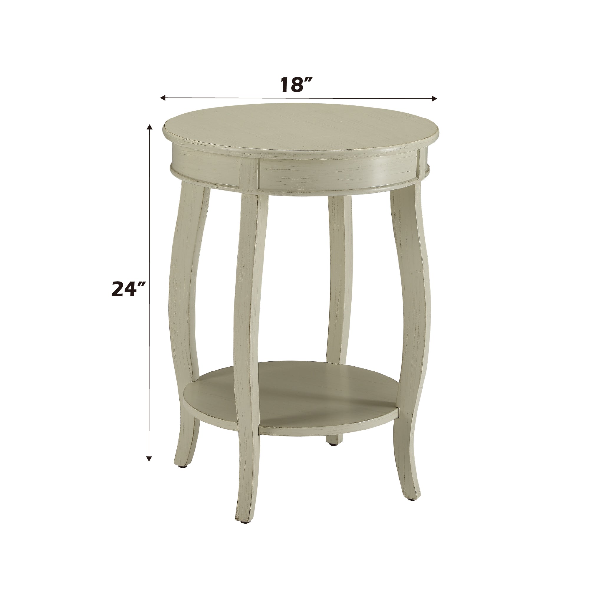 Aberta Antique Round Leg Table
