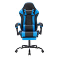 Gaming Chair with Footrest and Lumbar Support