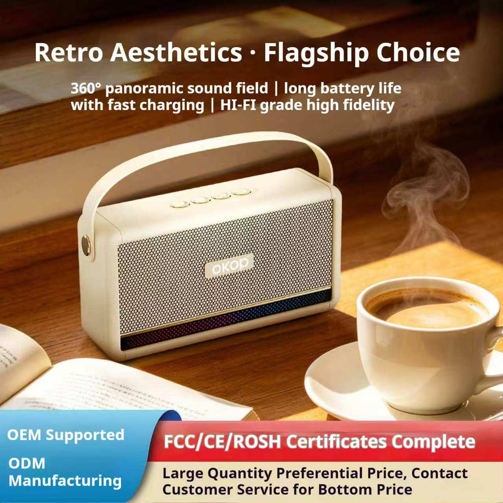 KP-843 Best-Selling Wireless Bluetooth Speaker Portable Handle Home Use RGB Ambient Light Factory Direct Wholesale Export-Exclusive