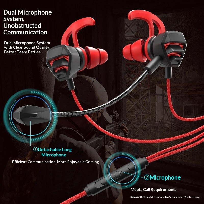 In-ear Esports Gaming Headset With Microphone