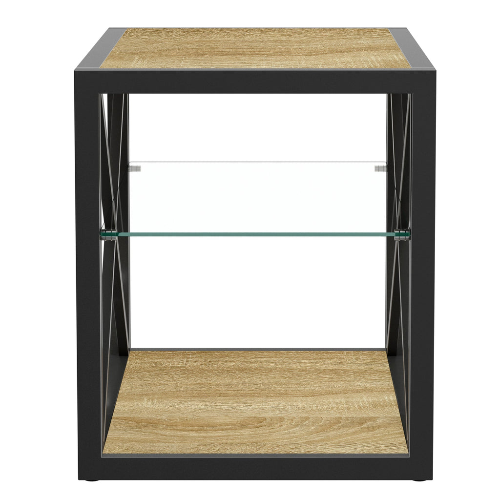 Set of 2 Modern End Table Nightstand for Bedroom & Living Room