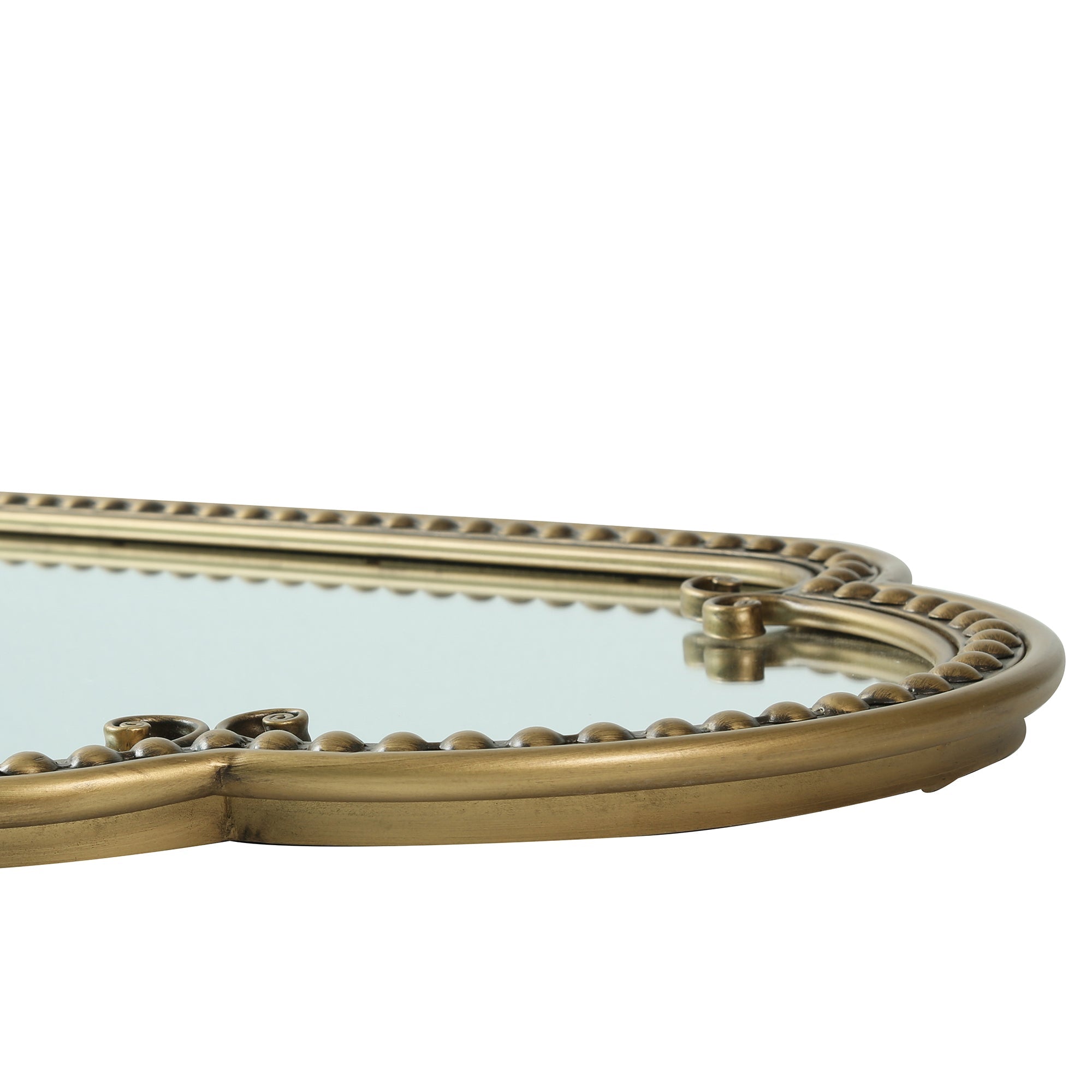 Scalloped Oval Wall Mirror - Vintage