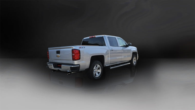 Corsa 14 GMC Sierra/Chevy Silv 1500 Crew Cab/Std. Bed 5.3L V8 Black Sport Dual Rear CB Exhaust 14870BLK