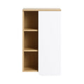 16" Wall-Mounted Bathroom Side Cabinet, Light