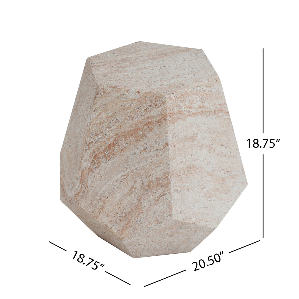 Outdoor/Indoor Lightweight Concrete Side Table
