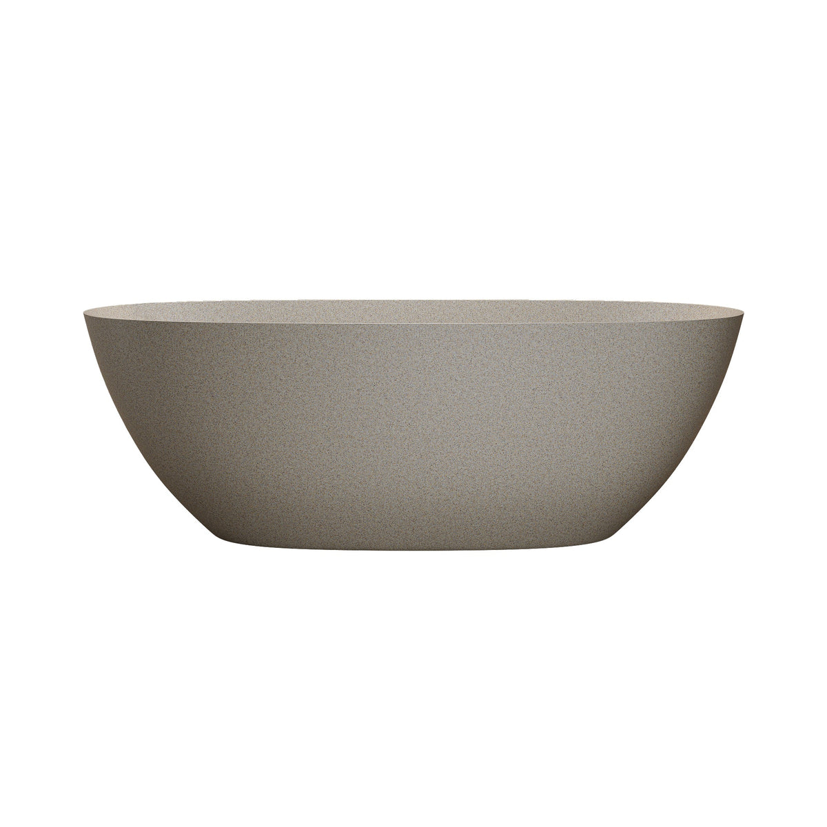 61'' Freestanding Bathtub Resin Stone Soaking Bathtub