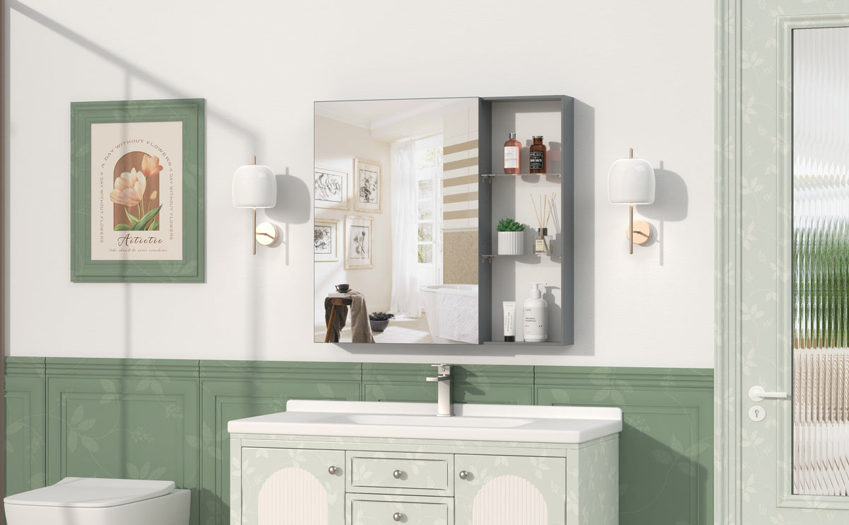 30'' x 28'' Medicine Cabinet with Mirror