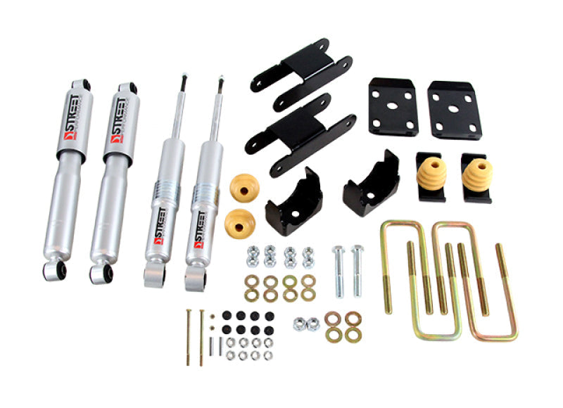Belltech LOWERING KIT 18-20 Chevy Colorado/Canyon All Cab/SB -0-3in F / -4in R w/ Street Perf Shocks 1100SP