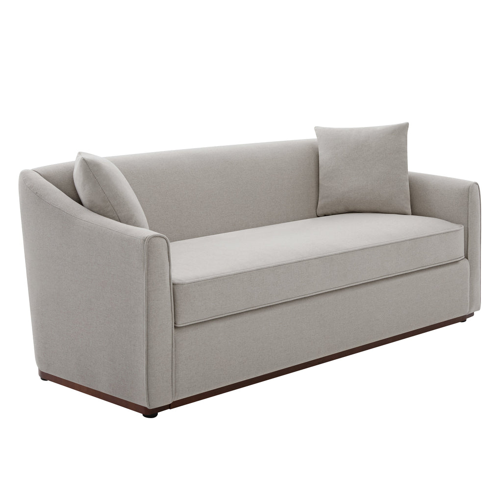 Modern 3-Seater Sofa With Throw Pillows