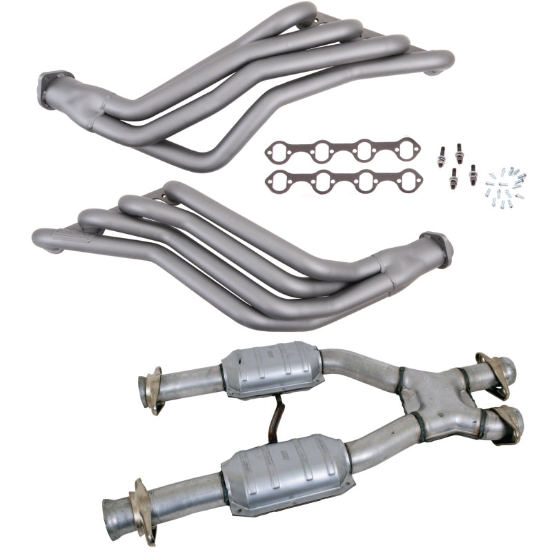 BBK 79-93 Ford Mustang 5.0L 1-3/4 Long Tube Headers w/High Flow Catted X-Pipe (Ti Ceramic) 15942