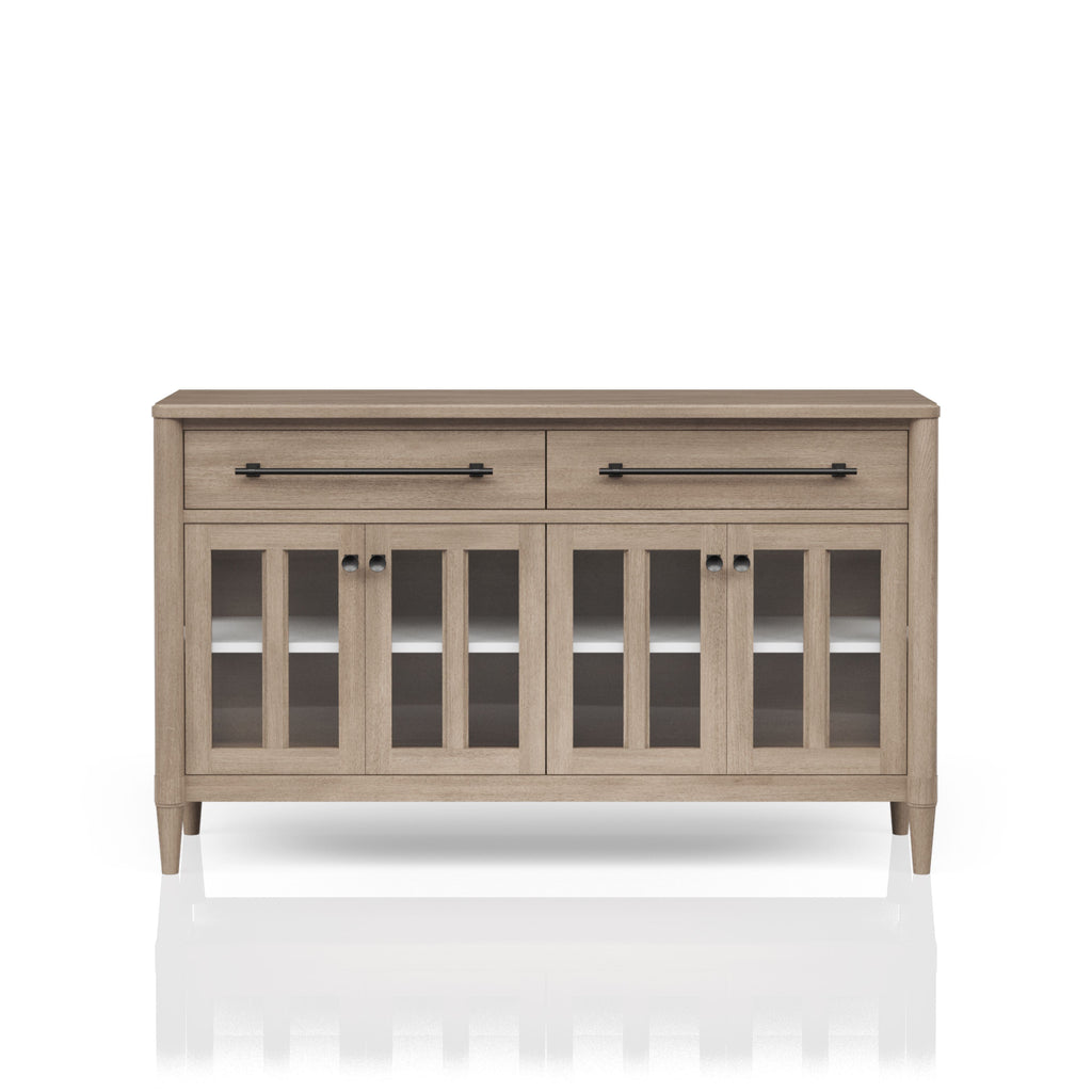 Power Raedy Buffet with Glass Cabinet Doors