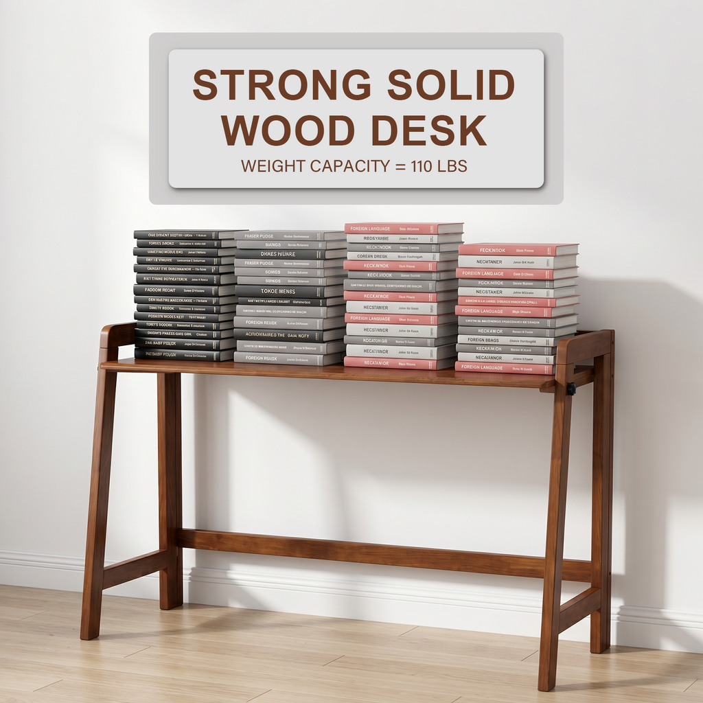 Solid Wood Folding Desk