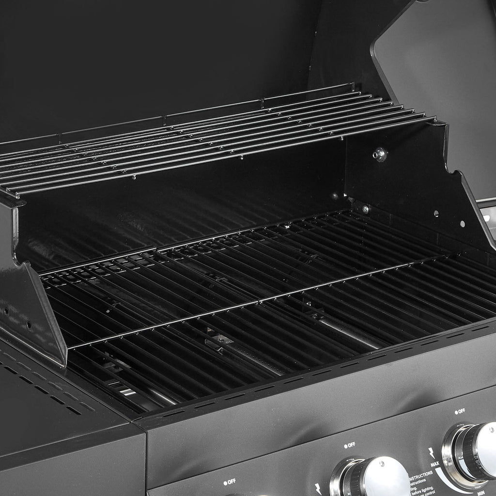 4 Burner Propane Gas Grill with Side Burner